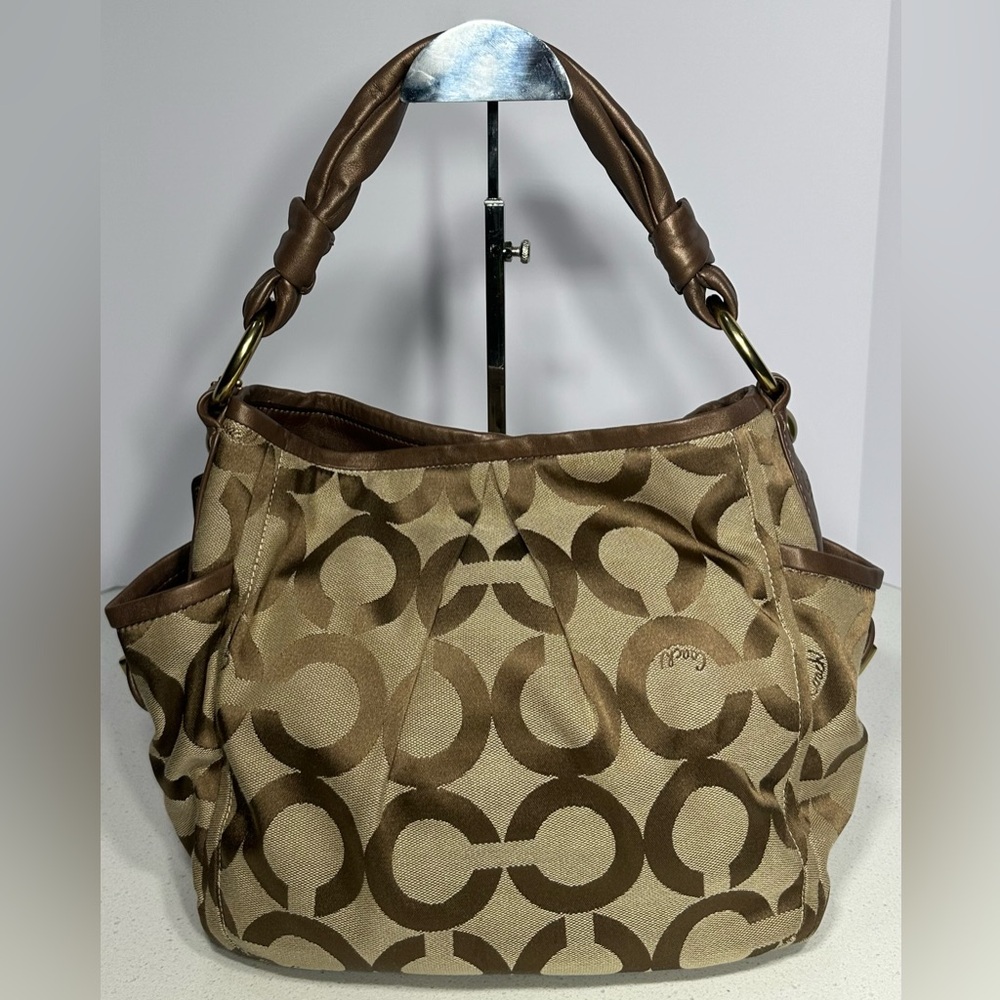 COACH PARKER OPT ART SHOULDER BAG - Picture 3 of 13